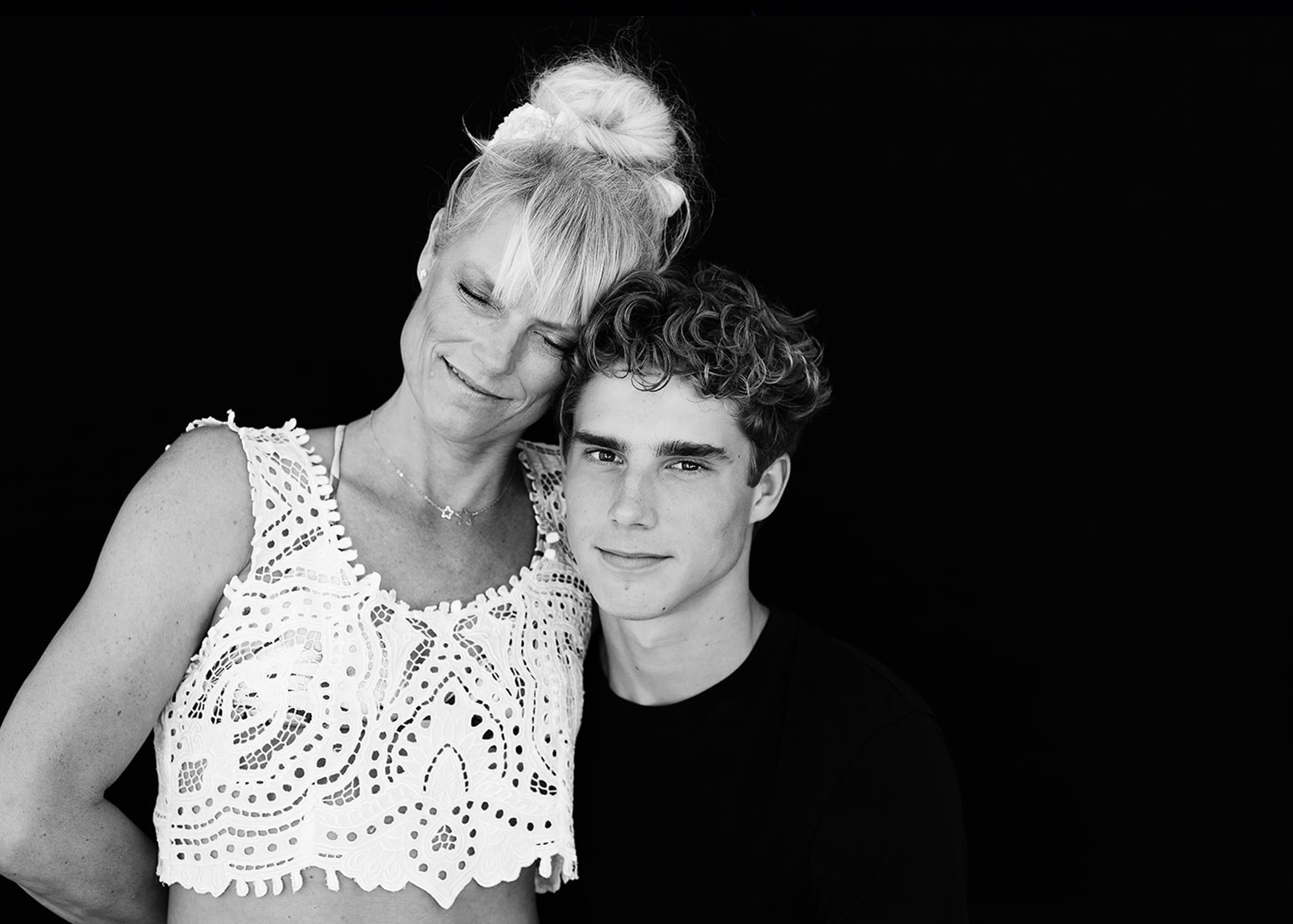 Amie Davidson with her son, Johnny