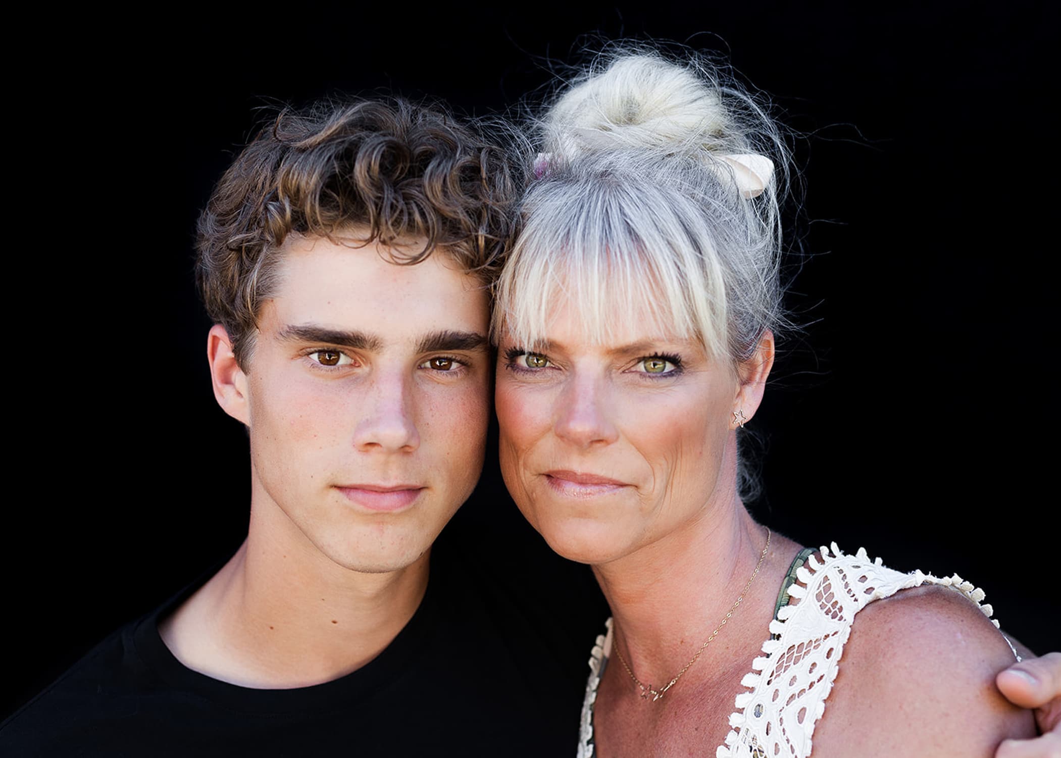 Amie Davidson with her son, Johnny